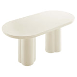 Caspian Oval Concrete Dining Table - OROA