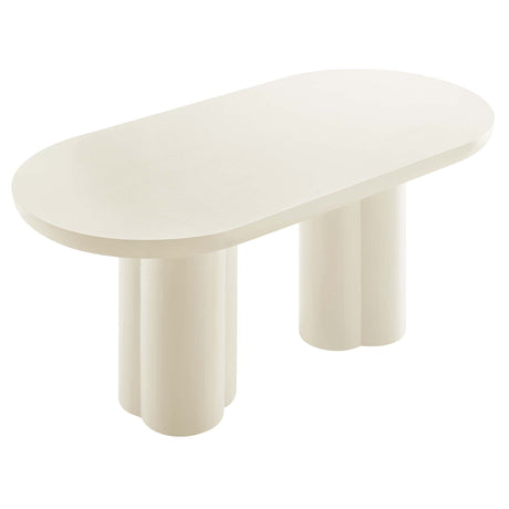 Caspian Oval Concrete Dining Table - OROA