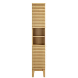 Render Tall Narrow Bathroom Storage Cabinet - OROA