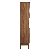 Render Tall Narrow Bathroom Storage Cabinet - OROA