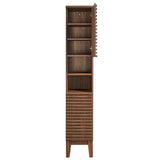 Render Tall Narrow Bathroom Storage Cabinet - OROA