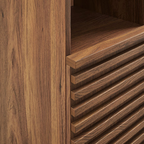 Render Tall Narrow Bathroom Storage Cabinet - OROA
