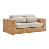 Capri Outdoor Patio Wicker Loveseat - OROA