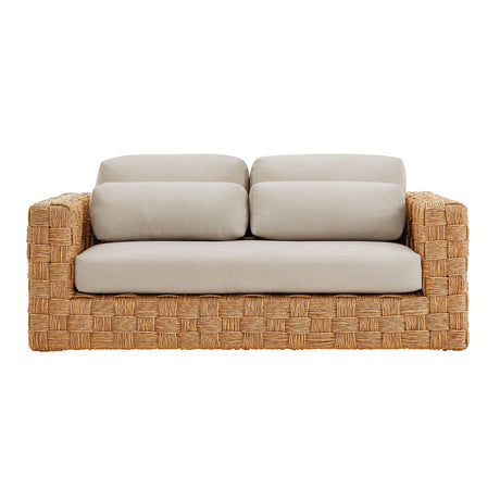 Capri Outdoor Patio Wicker Loveseat | OROA