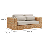 Capri Outdoor Patio Wicker Loveseat - OROA