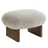 Loyal Boucle Fabric Accent Chair and Ottoman - OROA