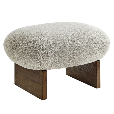 Loyal Boucle Fabric Accent Chair and Ottoman - OROA