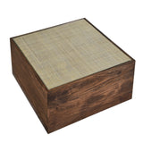 Truett Square Rattan Coffee Table - Mango Wood Finish