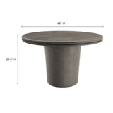 Brian Indoor/Outdoor Patio Concrete Dining Table Set (S/5) - OROA