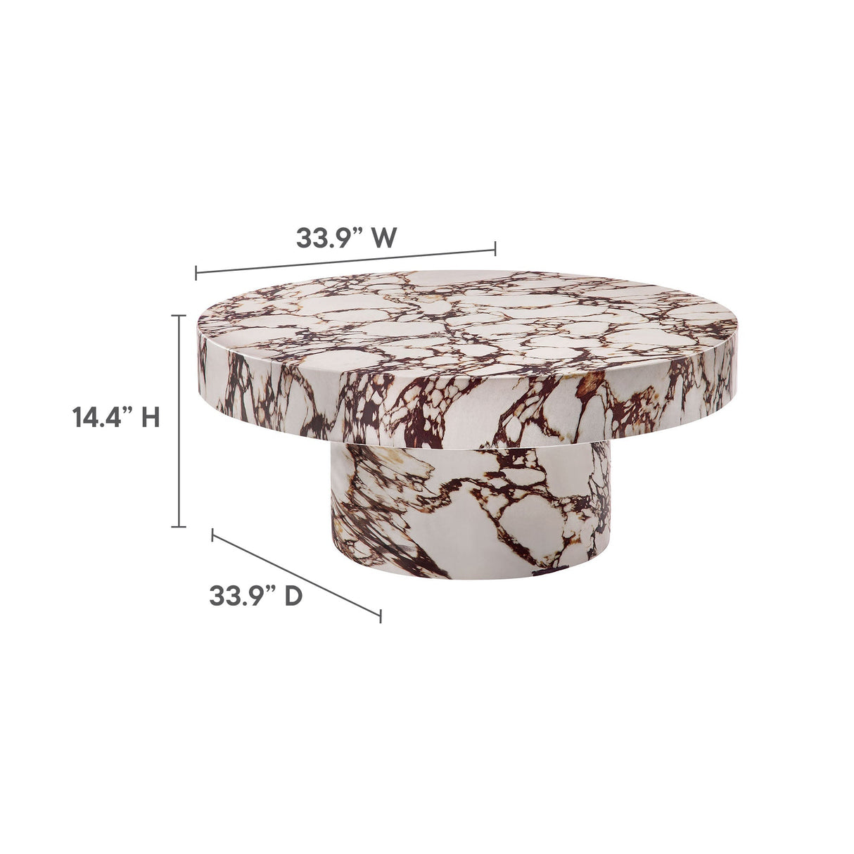 Alora Round Coffee Table - (Indoor/Outdoor) OROA