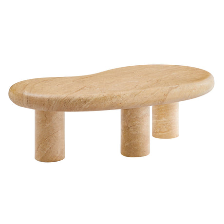 Elowen Travertine Coffee Table (Indoor/Outdoor)