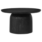Round Mango Wood Coffee Table Holloway - OROA