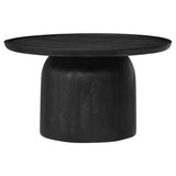 Round Mango Wood Coffee Table Holloway - OROA