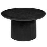 Round Mango Wood Coffee Table Holloway - OROA