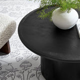 Round Mango Wood Coffee Table Holloway - OROA
