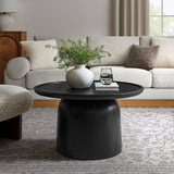 Round Mango Wood Coffee Table Holloway - OROA
