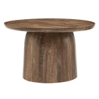 Round Mango Wood Coffee Table Holloway - OROA