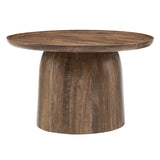 Round Mango Wood Coffee Table Holloway - OROA