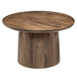 Round Mango Wood Coffee Table Holloway - OROA
