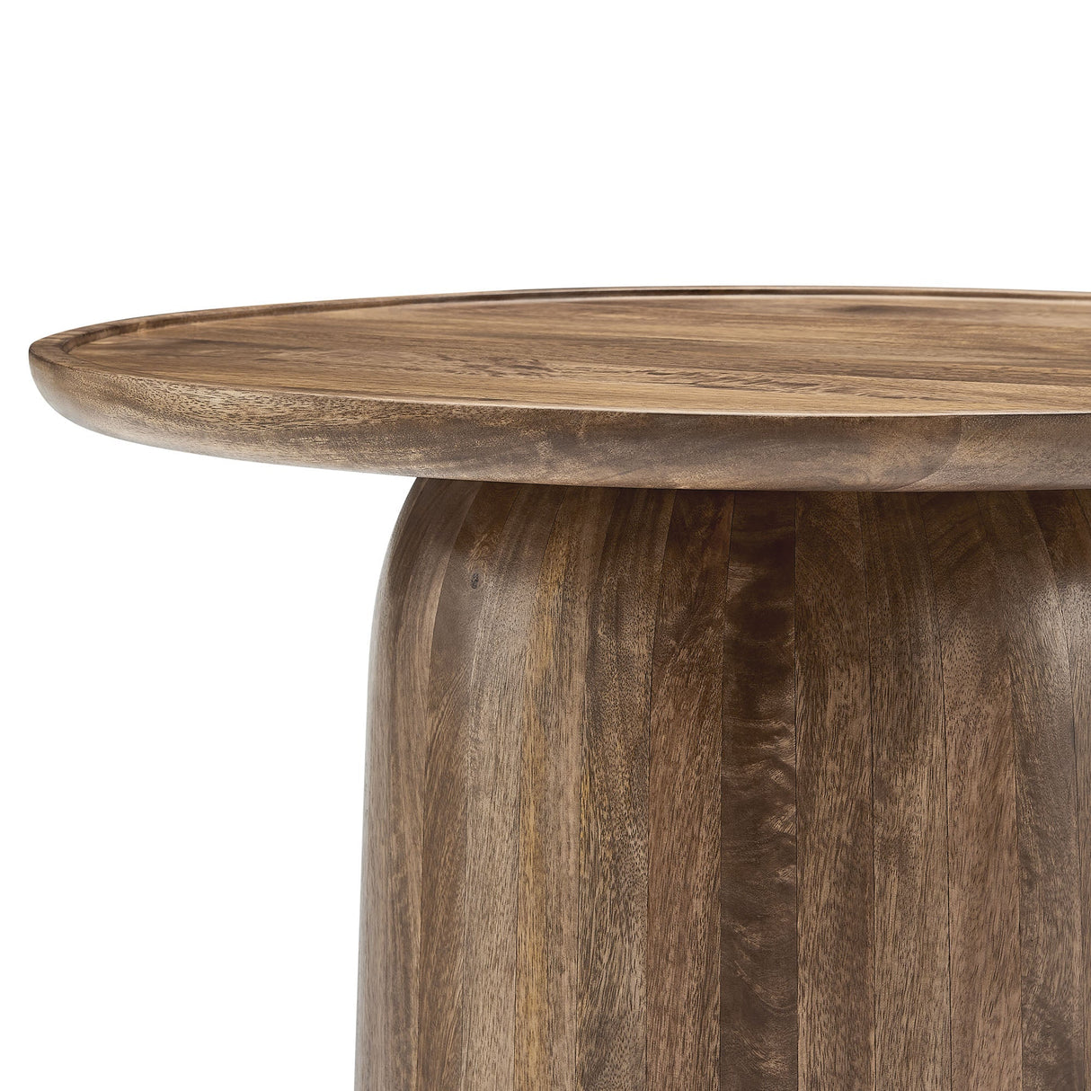 Round Mango Wood Coffee Table Holloway - OROA