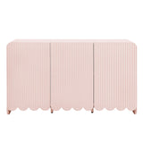 Fluted and Scalloped Sideboard Storage Cabinet - OROA