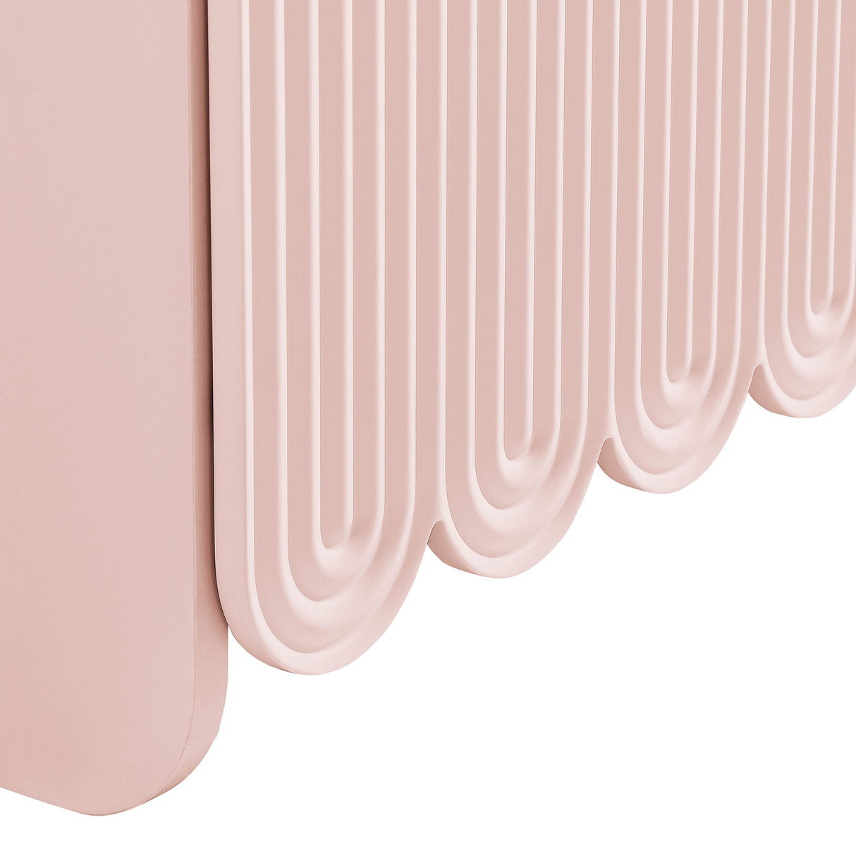 Fluted and Scalloped Sideboard Storage Cabinet - OROA