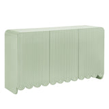 Fluted and Scalloped Sideboard Storage Cabinet - OROA