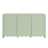 Fluted and Scalloped Sideboard Storage Cabinet - OROA