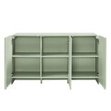 Fluted and Scalloped Sideboard Storage Cabinet - OROA