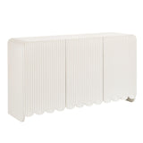 Fluted and Scalloped Sideboard Storage Cabinet - OROA