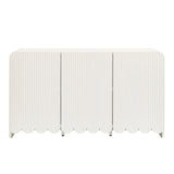 Fluted and Scalloped Sideboard Storage Cabinet - OROA