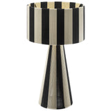 Handwoven Cotton Thread Striped Table Lamp - OROA