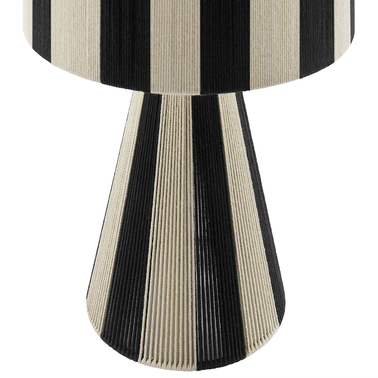 Handwoven Cotton Thread Striped Table Lamp - OROA