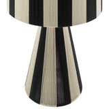 Handwoven Cotton Thread Striped Table Lamp - OROA