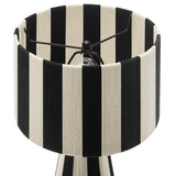 Handwoven Cotton Thread Striped Table Lamp - OROA