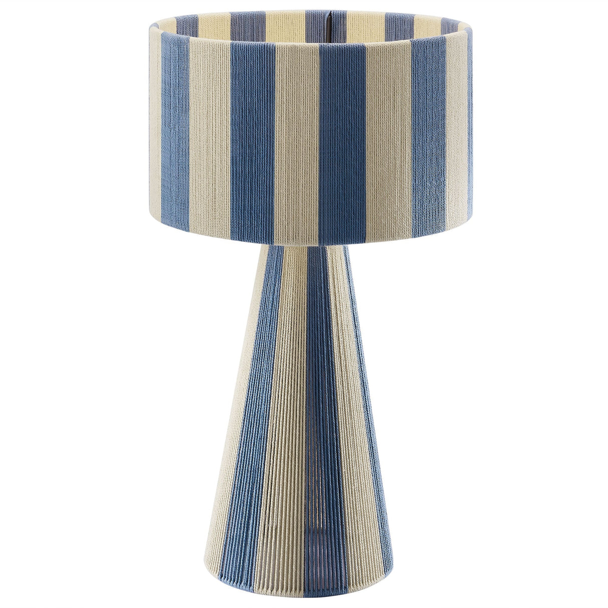 Handwoven Cotton Thread Striped Table Lamp - OROA