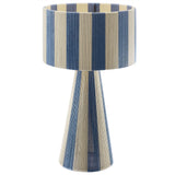Handwoven Cotton Thread Striped Table Lamp - OROA