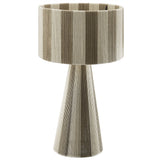 Handwoven Cotton Thread Striped Table Lamp - OROA