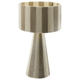 Handwoven Cotton Thread Striped Table Lamp - OROA