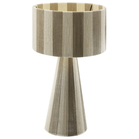 Handwoven Cotton Thread Striped Table Lamp | OROA