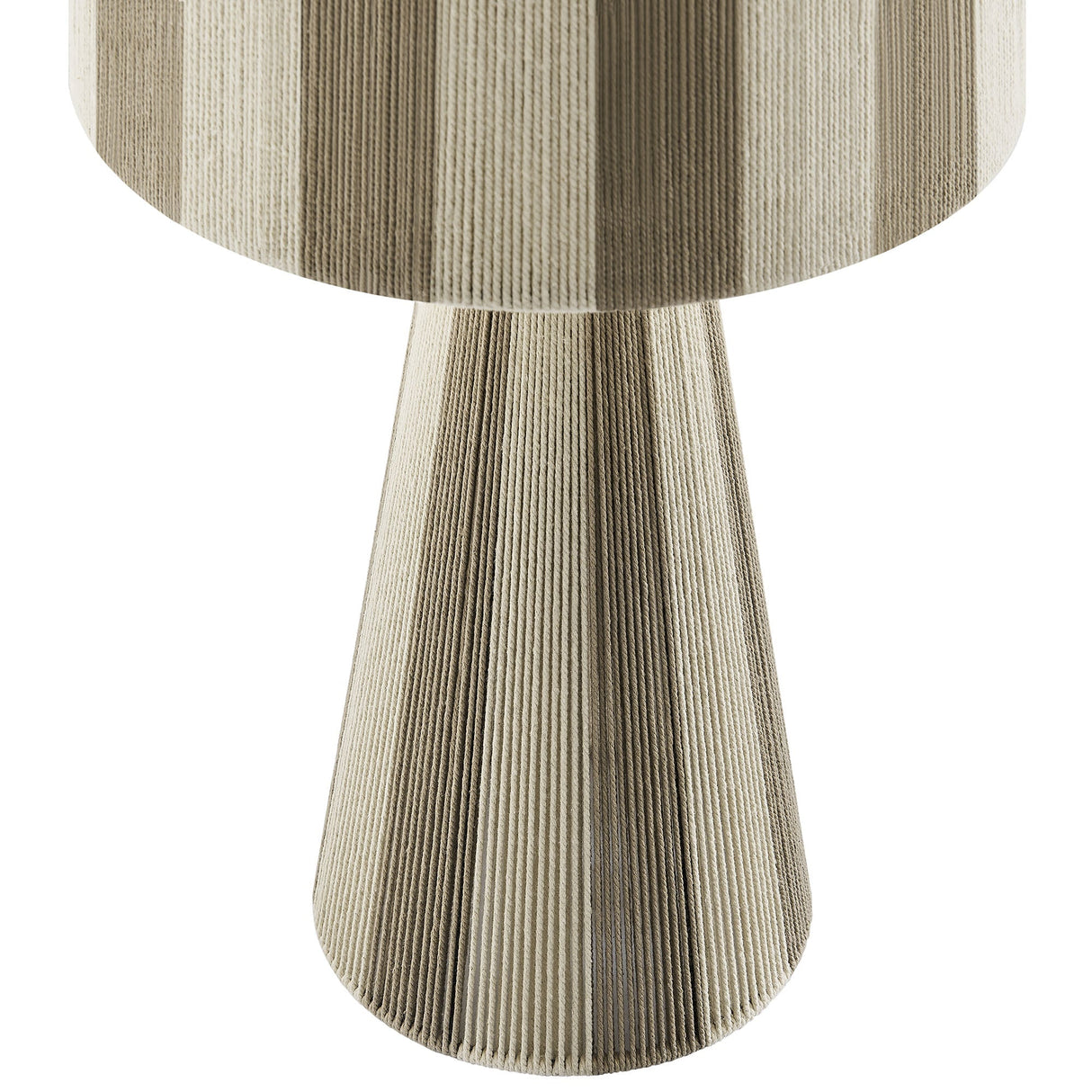 Handwoven Cotton Thread Striped Table Lamp - OROA