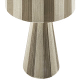 Handwoven Cotton Thread Striped Table Lamp - OROA