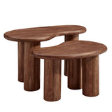 Mango Wood Nesting Coffee Tables (S/2) - OROA