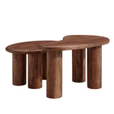 Mango Wood Nesting Coffee Tables (S/2) - OROA