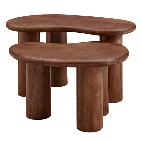 Mango Wood Nesting Coffee Tables (S/2) - OROA