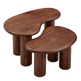 Mango Wood Nesting Coffee Tables (S/2) - OROA