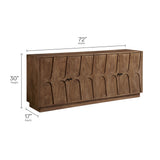 Mango Wood Sideboard Cabinet - OROA