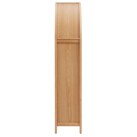 Tall Wide Rattan Arched Storage Cabinet - OROA
