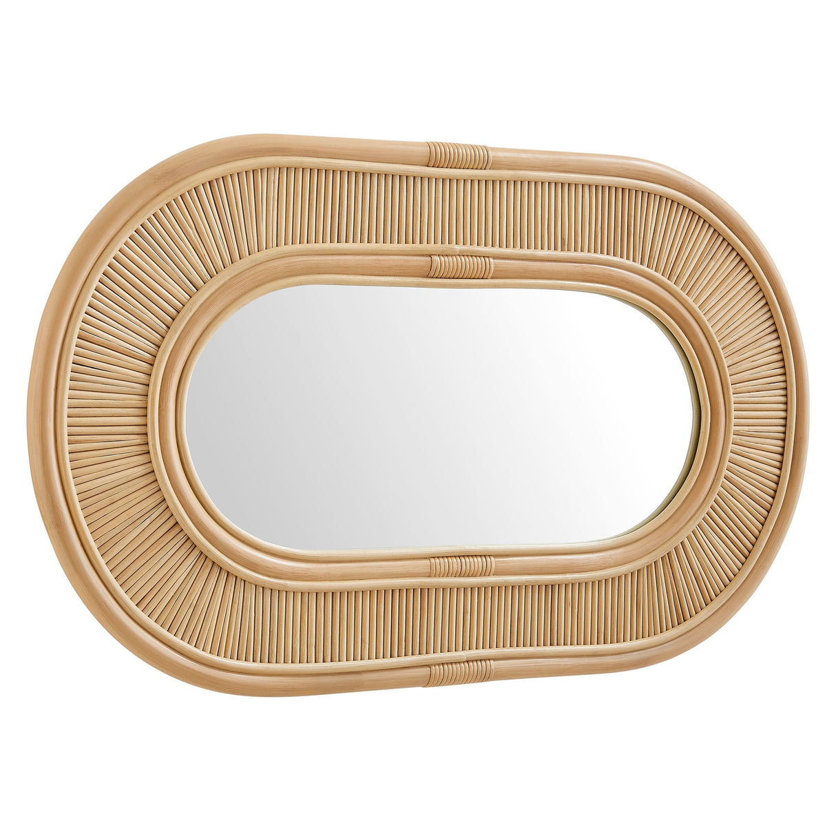 Sovana Oval Rattan Wall Mirror - OROA