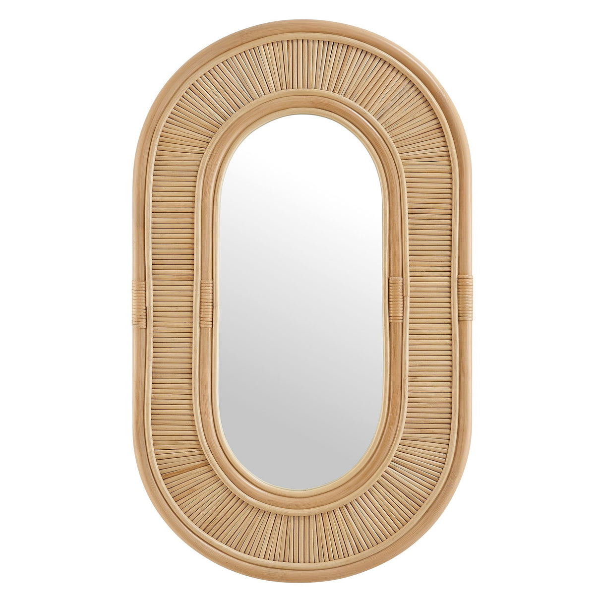 Sovana Oval Rattan Wall Mirror - OROA